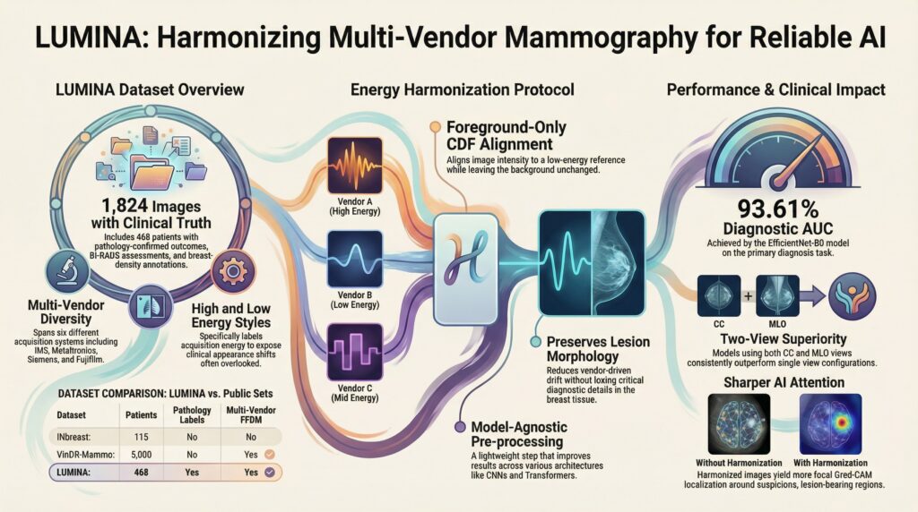 LUMINA mammography research at CVPR 2026 — original accompanying mark